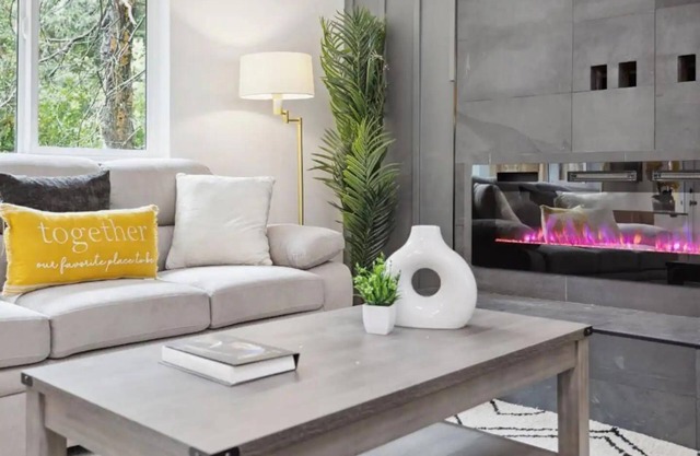 Modern Home with Redwood Trees