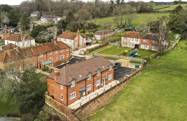 Modern rural cottage under the dark night skies of the South Downs National Park