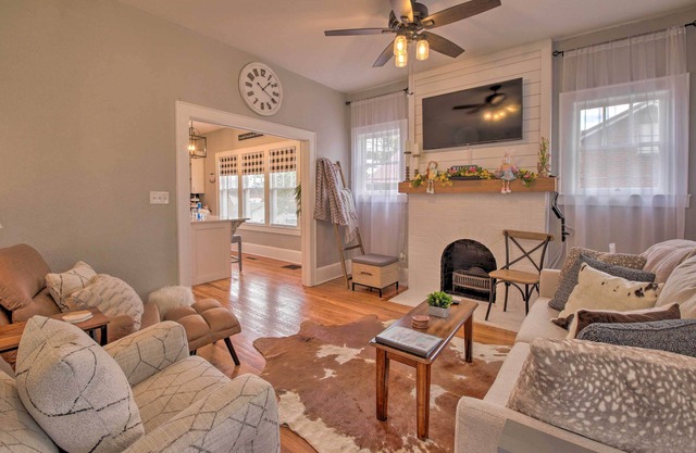 Modern, Sun-Lit Retreat w/Fire Pit & Yard!