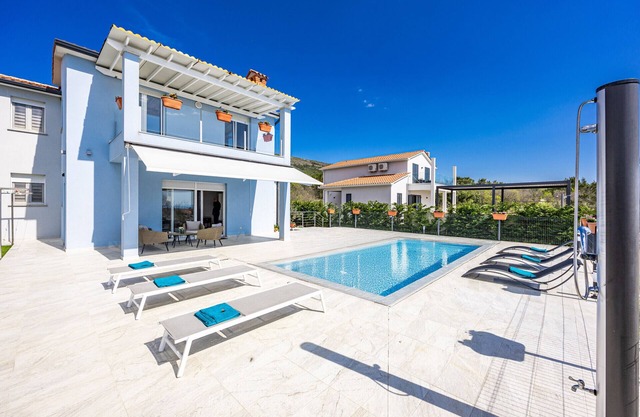 Modern Villa Novek with Pool and Sea View