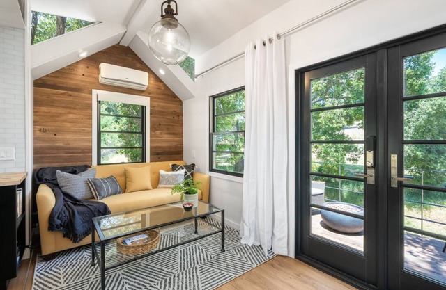 Modern Wine Country Tiny Home with Gas Fire Pit