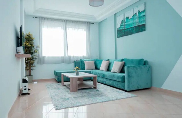 Moderne & spacieux 3chambres à 1min tour hassan