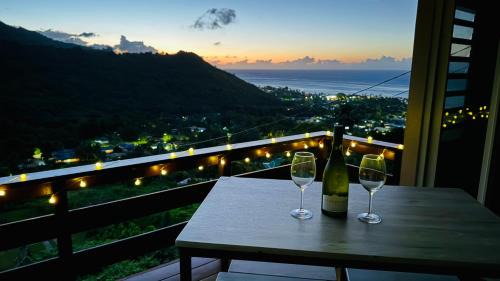 MOOREA Bungalow Kohimana avec vue lagon