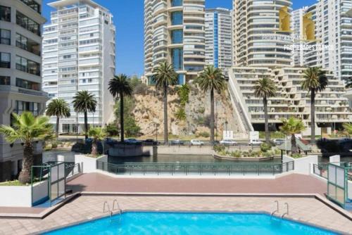 Muy amplio depto para 7 personas con vista al mar y a pasos de la playa 22