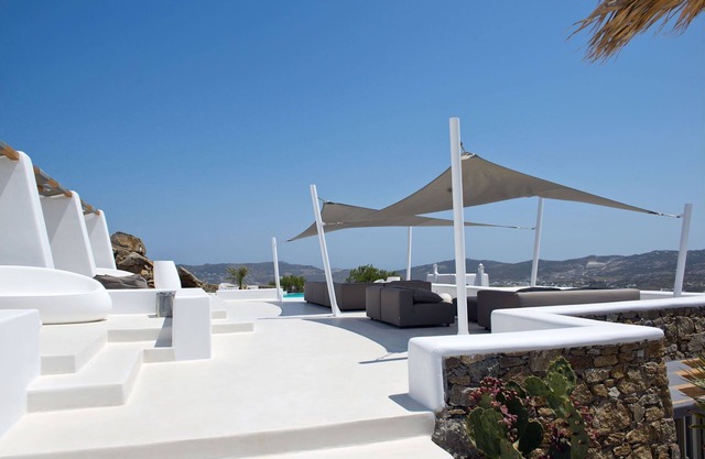 My Rental Homes - Suite Ruby, in Tourlos area, with shared pool and sea view