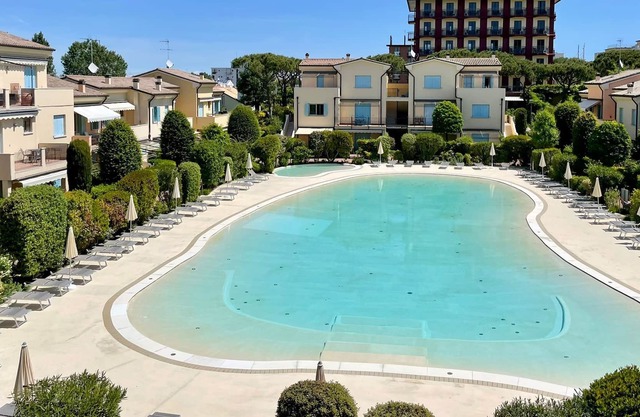 Near the sea-large terrace overlooking the pool-top floor