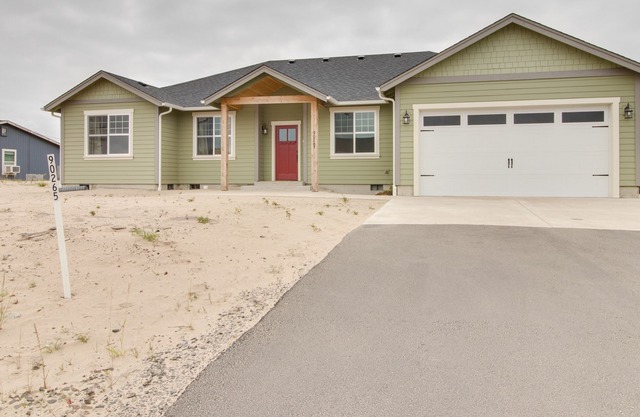 Newly-Built, Lake-View Getaway with Firepit and Bikes - 1 Mile from Beach