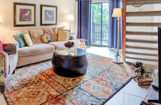 Newly renovated lodge room with a homey feel.