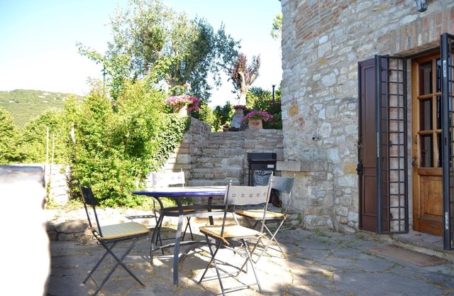 Old stone house with garden
