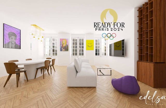 Olympics Marais Luxury 3 bed in private alley