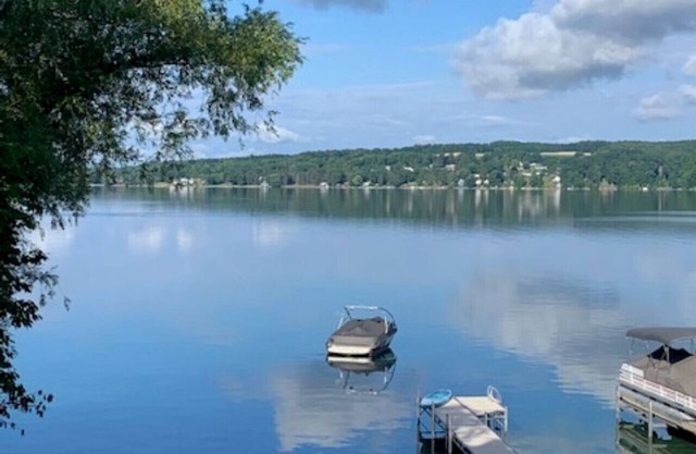 On The Lake Near Village