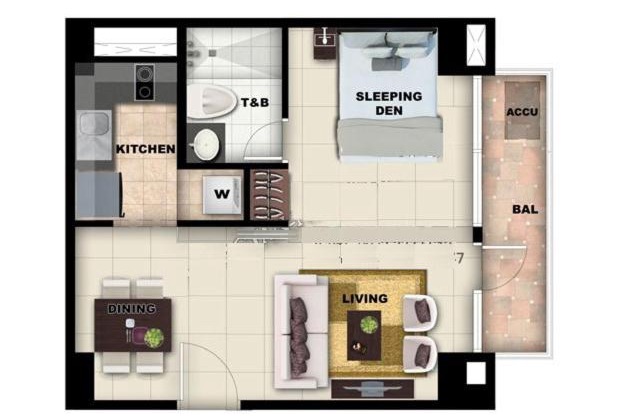 One Bedroom Unit, One Manchester Place, Mactan