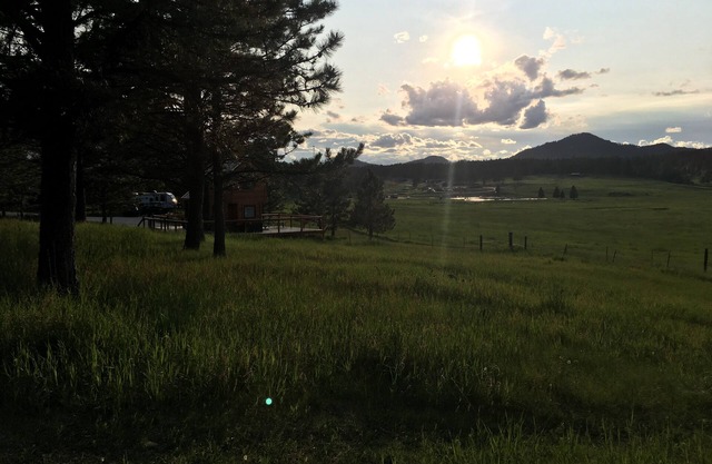 Parking for a camper , motorhome, not for a huge size. Water can be connected