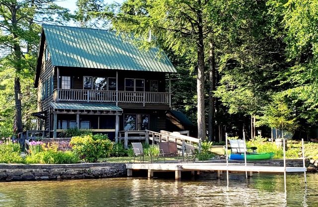 PatriotsRest: Adirondack private waterfront with fishing/swimming/boat dock