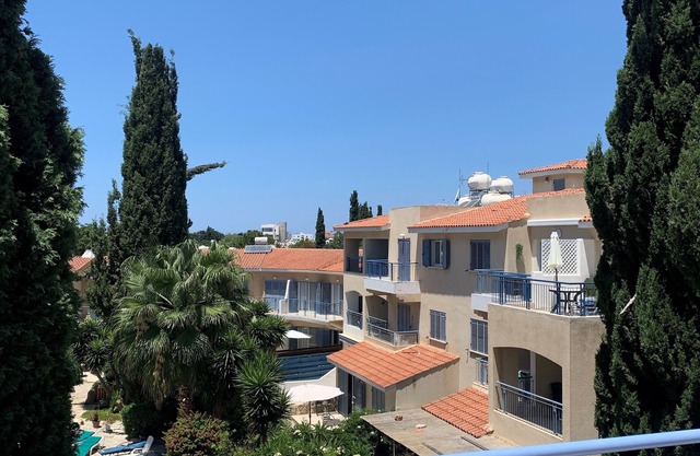 Penthouse Apartment with Large Balcony Overlooking the Pool and Private Garden