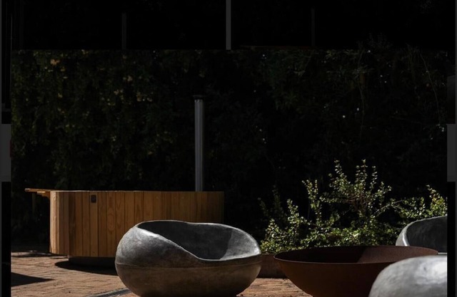Perfect family home to relax with private wood fired hot-tub and magical views