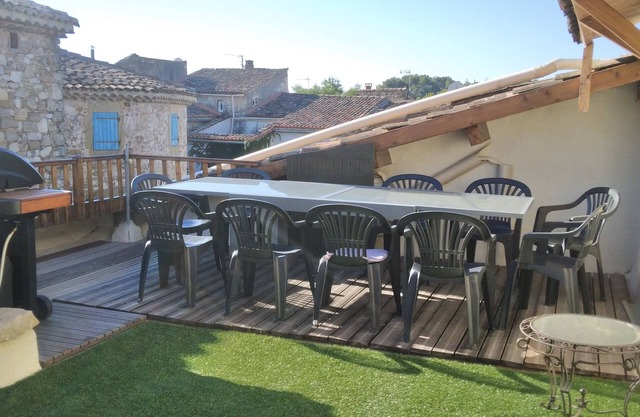 Pleasant village house near Nimes with terrace and games room