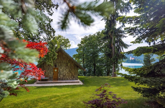 Private beach house on Lake Bled