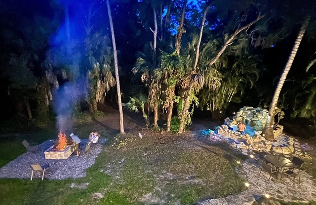 🔥 Private Hidden Gem w/ Hot Tub & Waterfall 10 miles from the Beach 🏖️