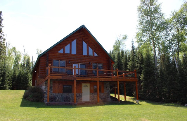 Private lakefront home on a quiet lake