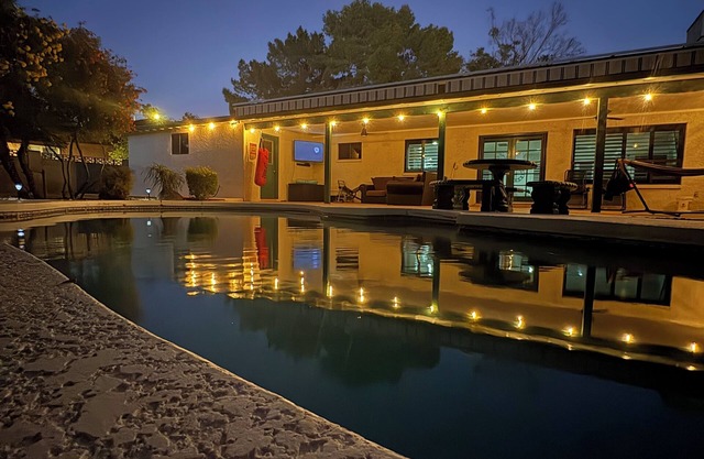 Private Tropical Oasis. 3 bedroom home featuring backyard entertainment & gym.