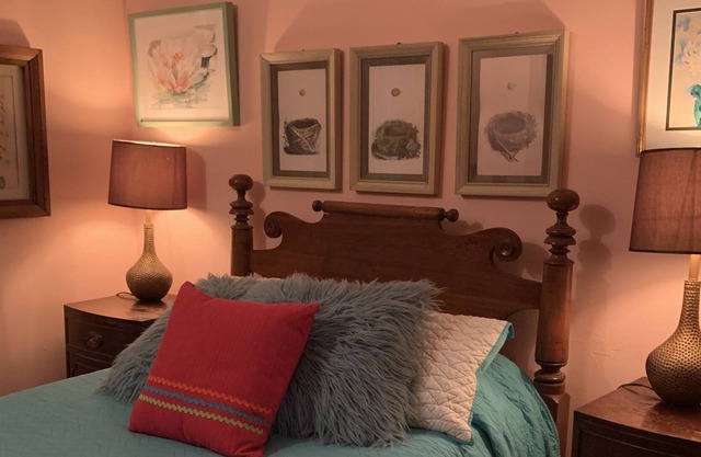 Quaint 1 bedroom boho suite with great views.