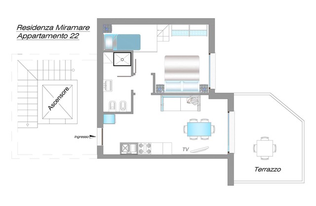 "RESIDENCE MIRAMARE" APARTMENT N. 22