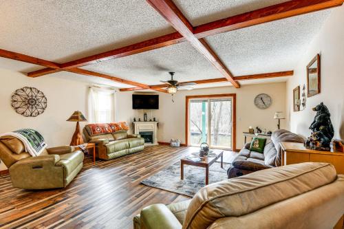 Riverfront Peru Cabin about 2 Mi to Lake Champlain!