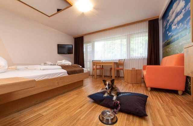 Romantic room "Feuer" Shortstay, with shower, WC half board - Almfrieden Hotel &