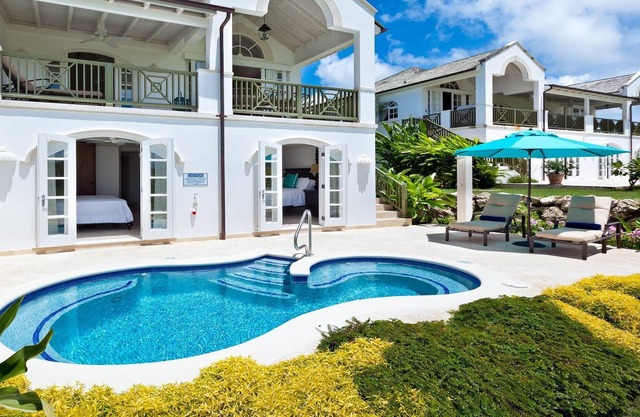 Royal Westmoreland-Cherry Red in St James by Personal Villas - Modern Caribbean Villa with Pool Deck
