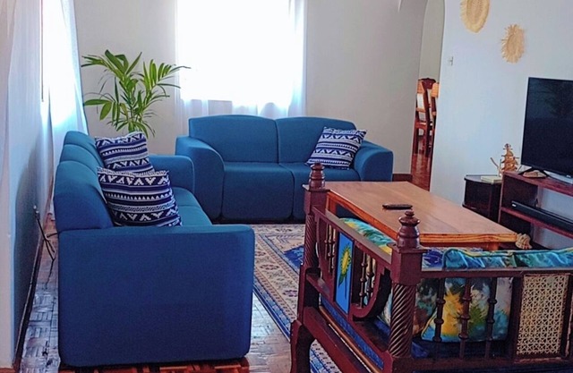 Rustic themed Penthouse w/private rooftop, 5 min walk to the white sandy beach