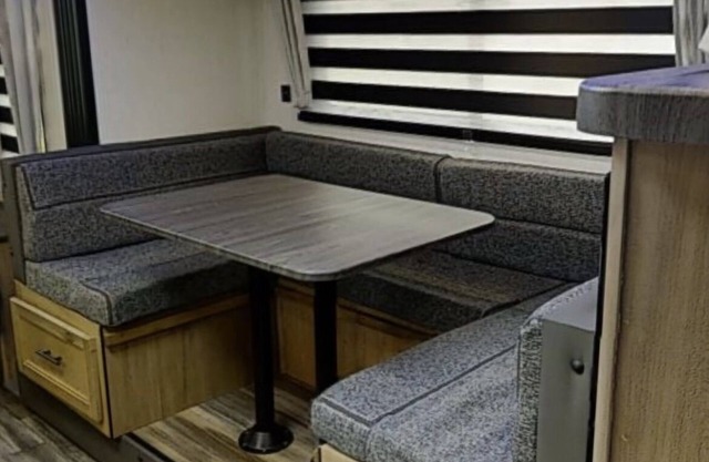 RV Trailer with campsite near Pismo Beach