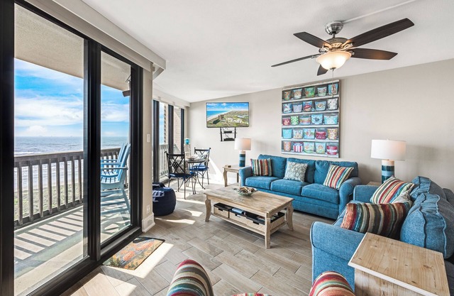 Sandpiper #602: Beachfront 2 Bedroom 2 Bathroom With Spectacular Views and 24 Hour Management