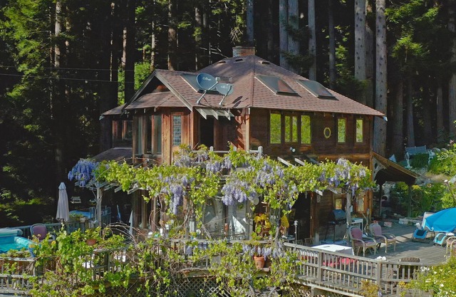 Santa Cruz mountain Redwoods: Sunny beautiful home: VRP#221367: