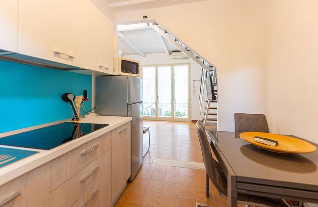Seaside villas in a small complex surrounded by greenery by the sea