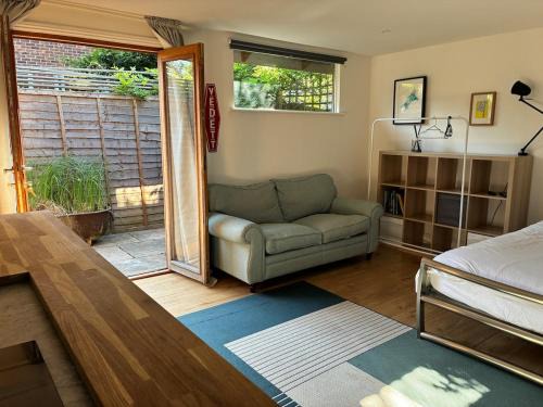 Self-contained studio with patio