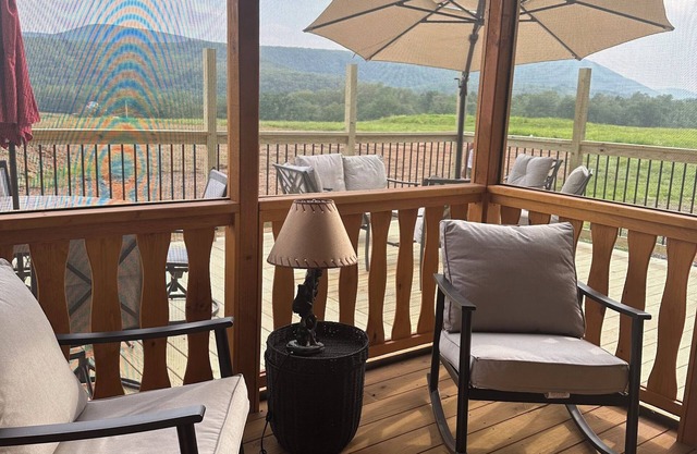 Seven Mtn Vista FirePit Hammock Deck Private