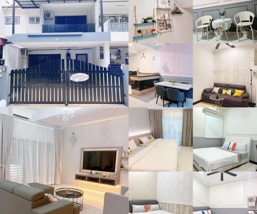 Sitiawan 2-storey 4room5BedsWifi 10pax near Jetty