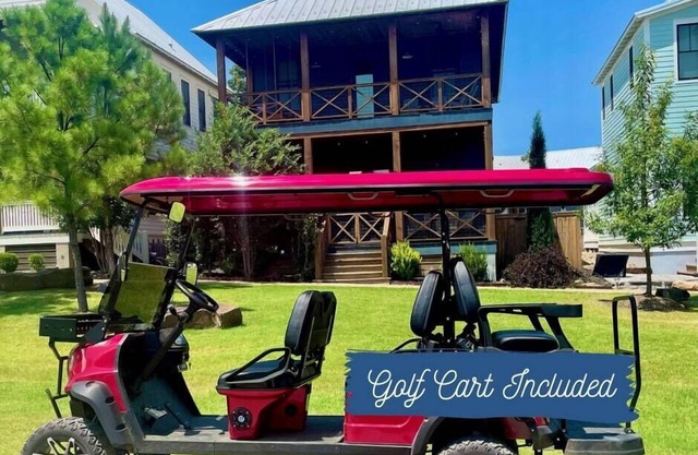 Six-Seater Golf Cart Included!