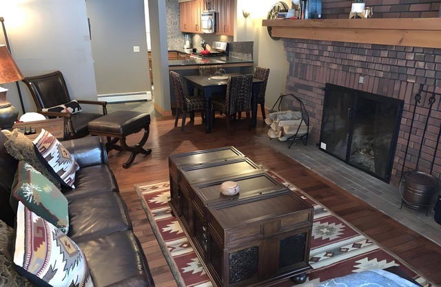 Ski-In/Ski-Out Sunrise Village Condo | 2BR, Fireplace, Pool