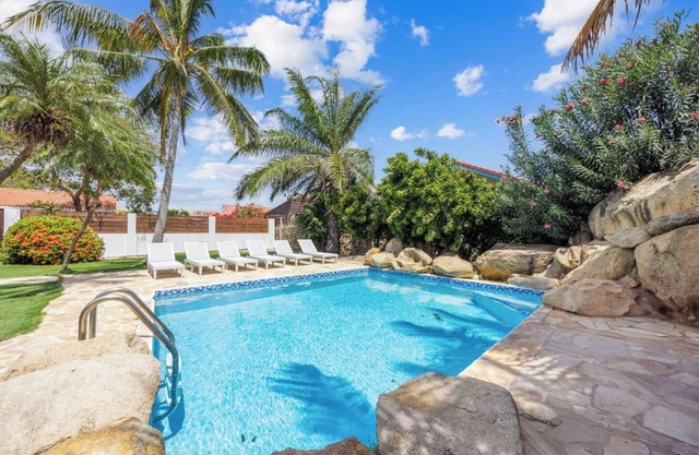 Spacious 5-bedroom villa with a private pool, yoga room, and tropical garden—steps from supermarkets