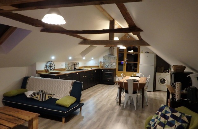 Spacious barn, comfortable for family stay. Charming place, outdoor terrace