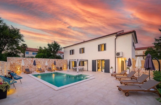 Spacious villa Ivy with an outdoor pool in a quiet area on Krk