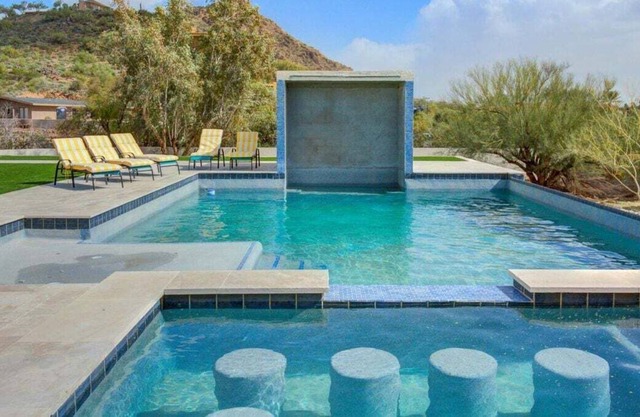 Spectacular Mountain views, complete with an amazing pool and sport court