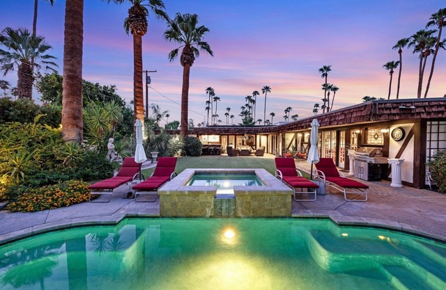Spend Fall in Palm Springs! Unique Tudor-Style Home on Manicured Grounds Near Downtown Palm Springs