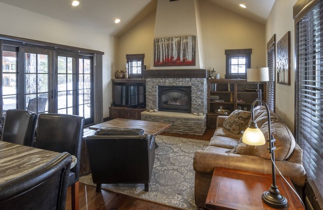 Stone Fireplace | Private Hot Tub | Mountain Views & Ski Access