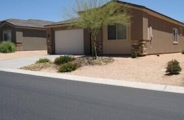 Stone Haven Home w/ Virgin Mountains views & Backyard Entertainment Area