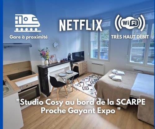 Studio le Lac - Netflix Wifi Parking Gare - Douai