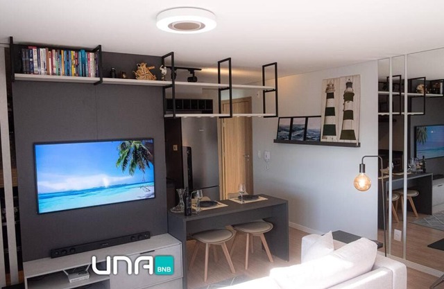 Studio perfeito no Parque Una com vaga de garagem