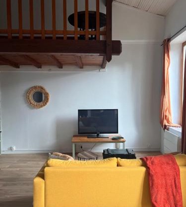 Studio with mezzanine